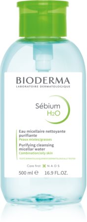 Bioderma Sébium H2O água micelar para peles mistas e propensas as oleosas
