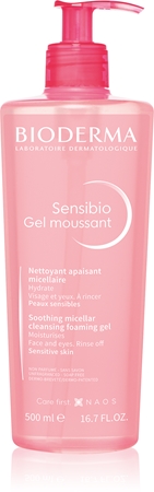Bioderma Sensibio Gel Moussant gyengéd nyugtató tisztító és arclemosó gél