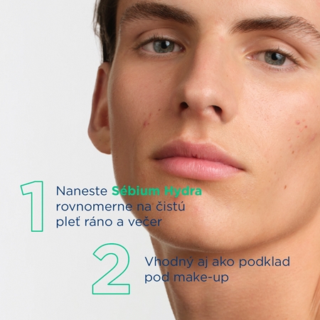 Bioderma Sébium Hydra hydratačný krém pre pleť vysušenú a podráždenú liečbou akné