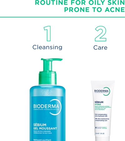 Bioderma Sébium Hydra Feuchtigkeitscreme für durch die Akne