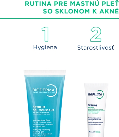 Bioderma Sébium Hydra hydratačný krém pre pleť vysušenú a podráždenú liečbou akné