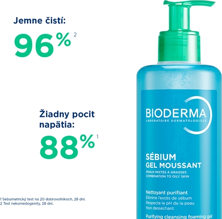 Bioderma Sébium Gel Moussant čistiaci gél pre mastnú a zmiešanú pleť
