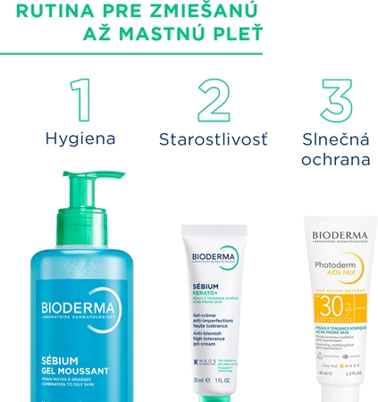 Bioderma Sébium Gel Moussant čistiaci gél pre mastnú a zmiešanú pleť