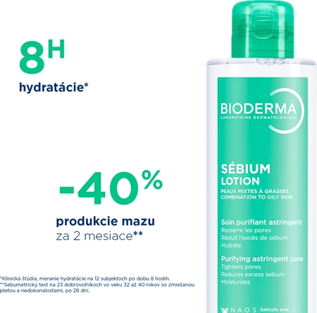 Bioderma Sébium Lotion hydratačné tonikum pre mastnú pleť