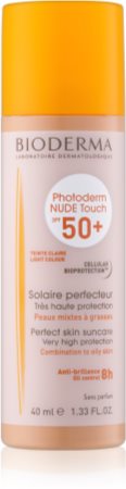 Bioderma Photoderm Nude Touch ochranný tónovaný fluid pre zmiešanú až mastnú pleť SPF 50+