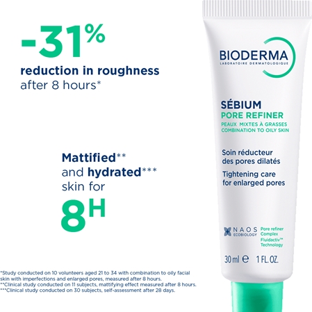 Bioderma Sébium Pore Refiner crème légère matifiante pour le visage pour resserrer les pores