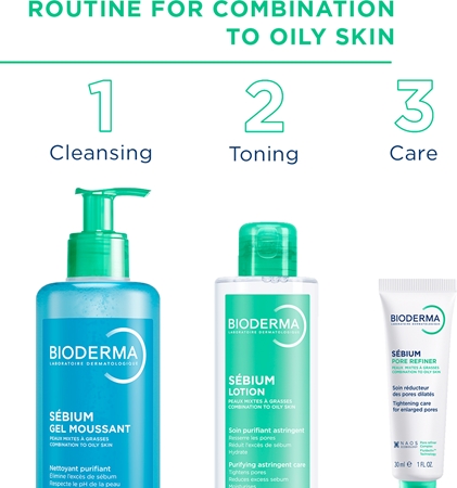 Bioderma Sébium Pore Refiner crème légère matifiante pour le visage pour resserrer les pores