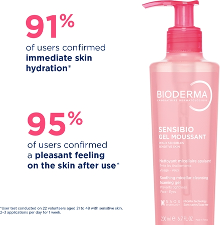 Bioderma Sensibio Gel Moussant gel de limpeza suave calmante