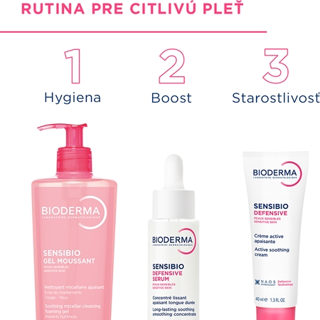 Bioderma Sensibio Gel Moussant jemný upokojujúci čistiaci a odličovací gél