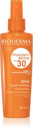 Bioderma Photoderm Bronz SPF 30 Beschermende Spray voor Bevordeing en Langaanhouding van Natuurlijke Bruining  SPF 30