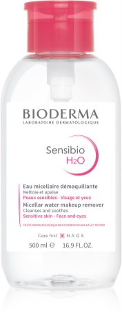 Bioderma Sensibio H2O água micelar com doseador para a pele sensível