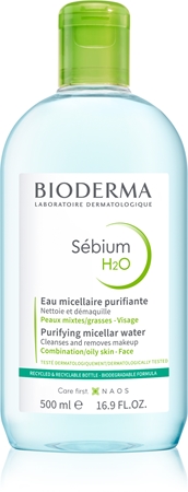 Bioderma Sébium H2O Міцелярна вода для комбінованої та жирної шкіри