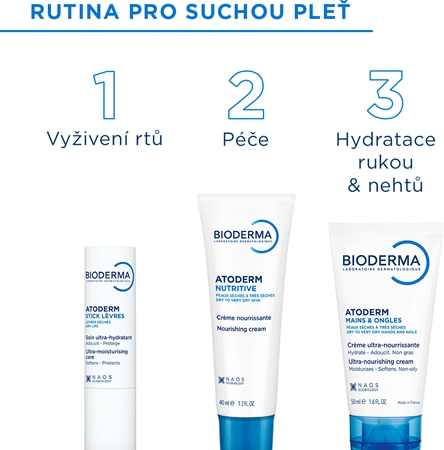 Bioderma Atoderm Nutritive denní krém pro suchou a citlivou pokožku