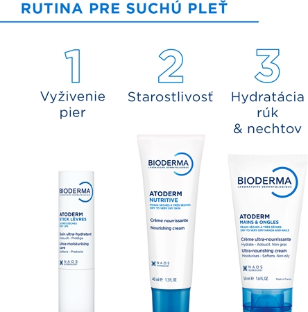 Bioderma Atoderm Nutritive denný krém pre suchú a citlivú pokožku