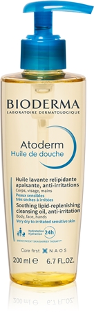 Bioderma Atoderm Shower Oil Ekstranærende lindrende bruseolie Til tør og irriteret hud