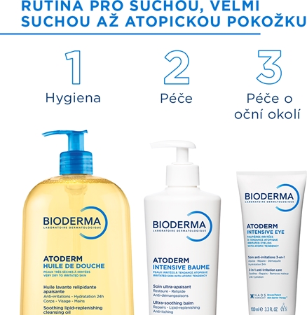 Bioderma Atoderm Sprchový Olej vysoce výživný zklidňující sprchový olej pro suchou a podrážděnou pokožku