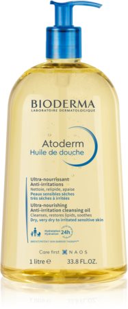 Bioderma Atoderm Shower Oil magasan tápláló és nyugtató tusfürdő olaj a száraz és érzékeny bőrre