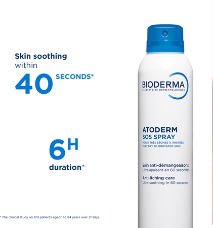 Bioderma Atoderm SOS Spray SOS Express Calming Spray for Itchy Skin