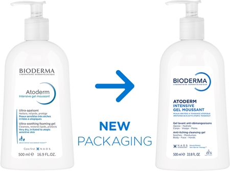 Bioderma Atoderm Intensive Gel Moussant nourishing foaming gel for very dry sensitive and atopic skin