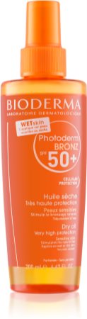 Bioderma Photoderm Bronz Oil huile sèche protectrice en spray SPF 50+
