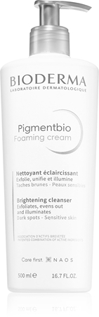 Bioderma Pigmentbio Foaming Cream почистващ крем  Против тъмни петна
