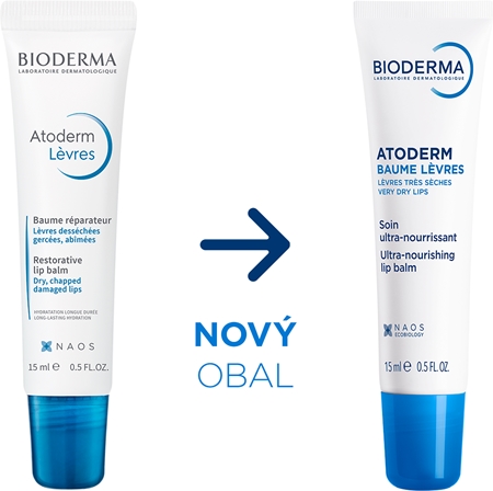 Bioderma Atoderm Balzám na rty obnovující balzám pro suché rty