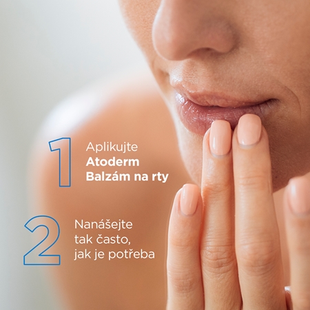Bioderma Atoderm Balzám na rty obnovující balzám pro suché rty