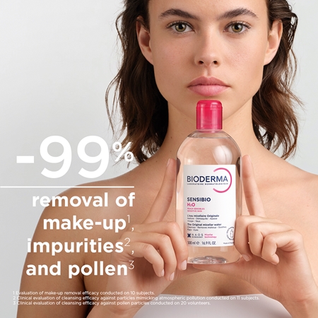 Bioderma Créaline H2O eau micellaire pour peaux sensibles avec pompe pratique