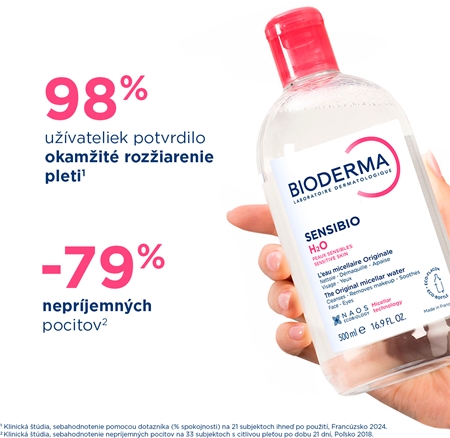 Bioderma Sensibio H2O micelárna voda pre citlivú pleť s dávkovačom