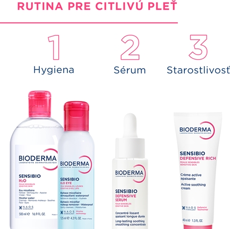 Bioderma Sensibio H2O micelárna voda pre citlivú pleť s dávkovačom
