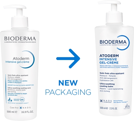 Bioderma Atoderm Intensive Gel-Cream calming care for very dry sensitive and atopic skin
