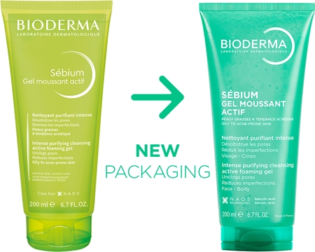 Bioderma Sébium Gel Moussant Actif Deep Cleansing Gel for oily and problem skin