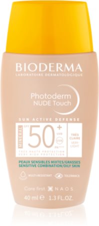 Bioderma Photoderm Nude Touch fluido mineral com filtro solar para o rosto SPF 50+