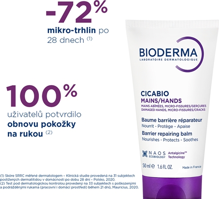 Bioderma Cicabio Mains regenerační krém na ruce