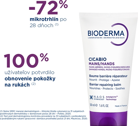 Bioderma Cicabio Mains regeneračný krém na ruky