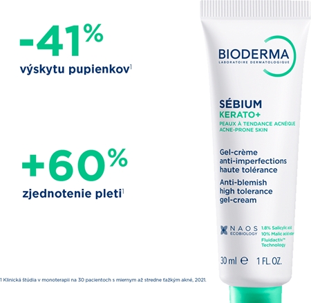 Bioderma Sébium Kerato+ gélový krém proti nedokonalostiam aknóznej pleti