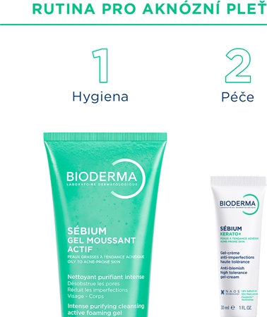 Bioderma Sébium Kerato+ gel krém proti nedokonalostem aknózní pleti