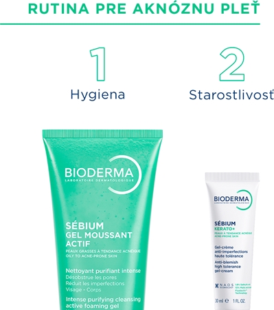 Bioderma Sébium Kerato+ gélový krém proti nedokonalostiam aknóznej pleti