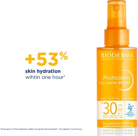 Bioderma Photoderm Eau Solaire BRONZ napozó spray bronzosítóval