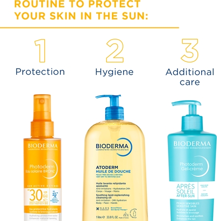 Bioderma Photoderm Eau Solaire BRONZ napozó spray bronzosítóval