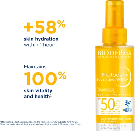 Bioderma Photoderm Eau solaire ANTI-OX sunscreen spray SPF 50