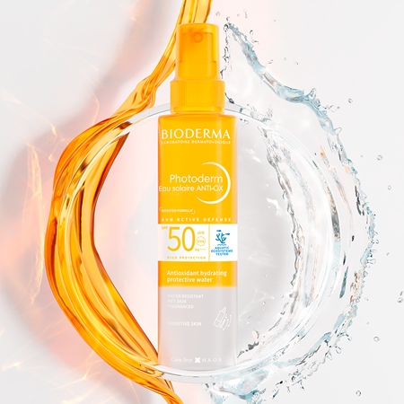 Bioderma Photoderm Eau solaire ANTI-OX spray bronzeador SPF 50