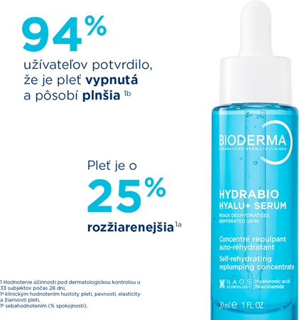 Bioderma Hydrabio Hyalu+ sérum pleťové sérum pre dehydratovanú pleť
