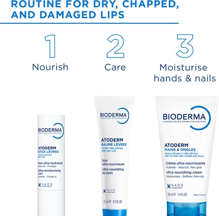 Bioderma Atoderm Lip Balm obnovitveni balzam za suhe ustnice