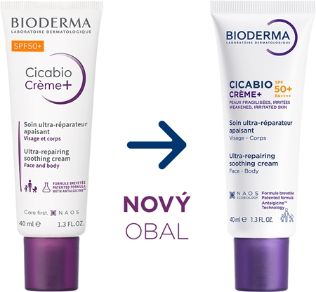 Bioderma Cicabio Créme+ SPF 50+ krém na tvár SPF 50+