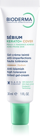Bioderma Sébium Kerato+ Cover Mattifying Tinted Moisturiser against imperfections in acne-prone skin