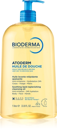 Bioderma Atoderm Shower Oil huile de douche extra nourrissante et apaisante pour peaux sèches et irritées