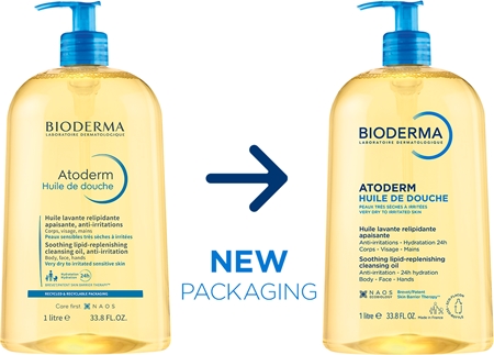 Bioderma Atoderm Shower Oil εντατικά θρεπτικό καταπραϋντικό λάδι για ντους για ξηρό και ερεθισμένο δέρμα