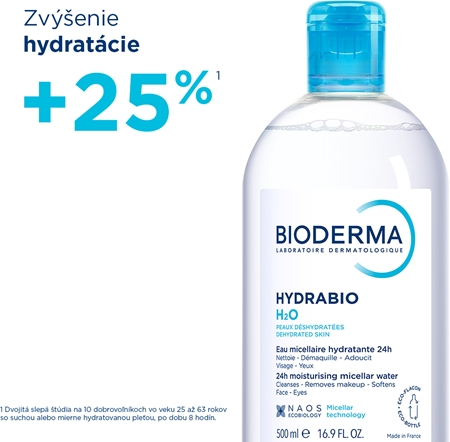 Bioderma Hydrabio H2O micelárna čistiaca voda pre dehydratovanú pleť