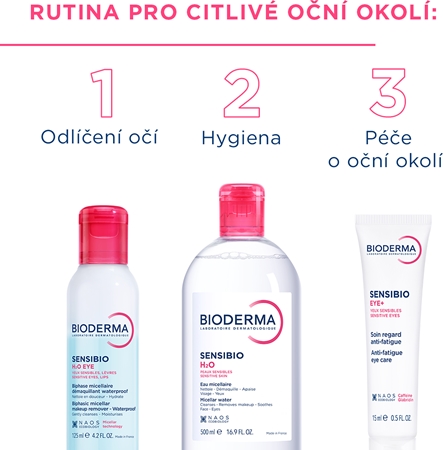 Bioderma Sensibio H2O Eye dvoufázová micelární voda pro oči a rty